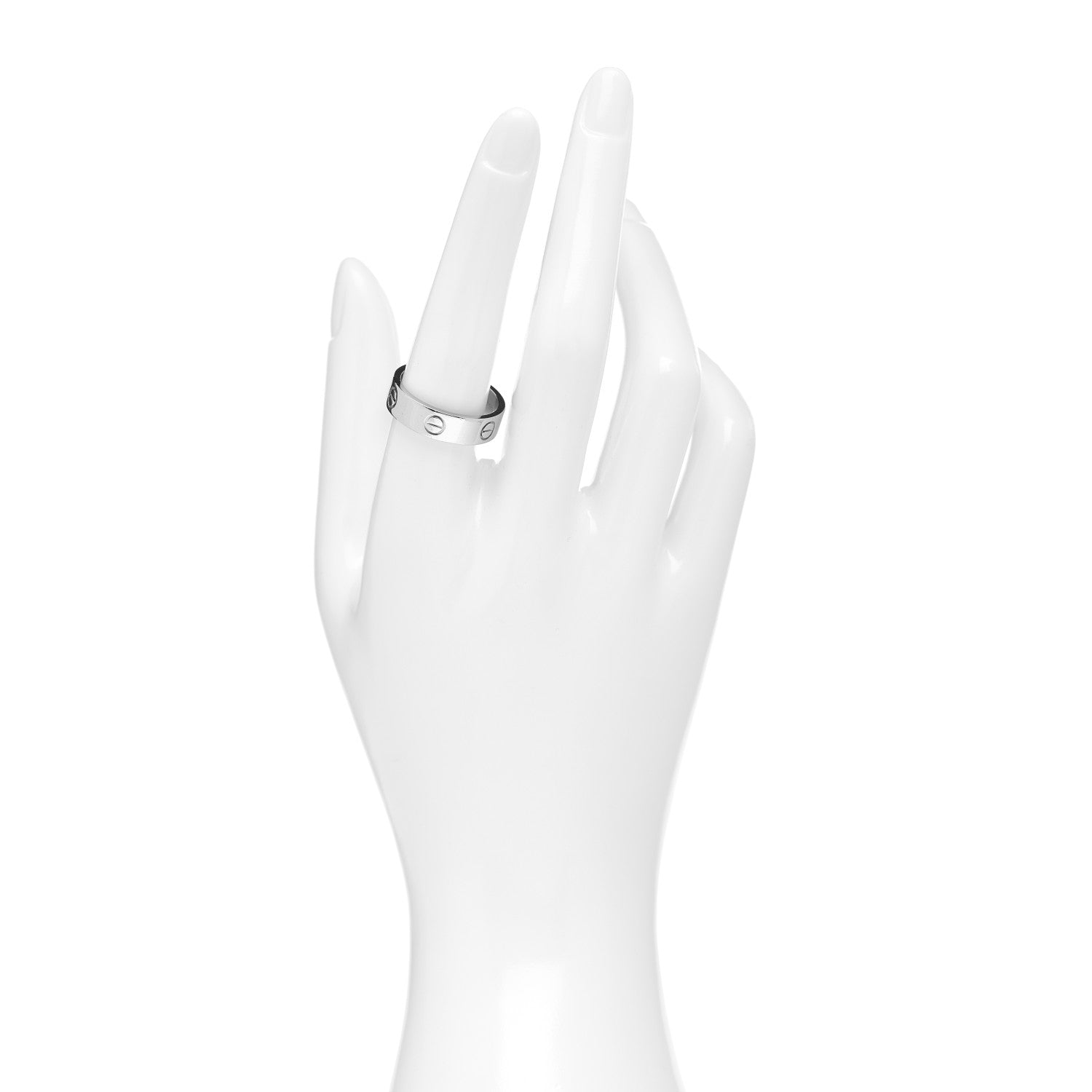 Cartier Platinum 5.5mm LOVE Ring 57 8 2 of 4