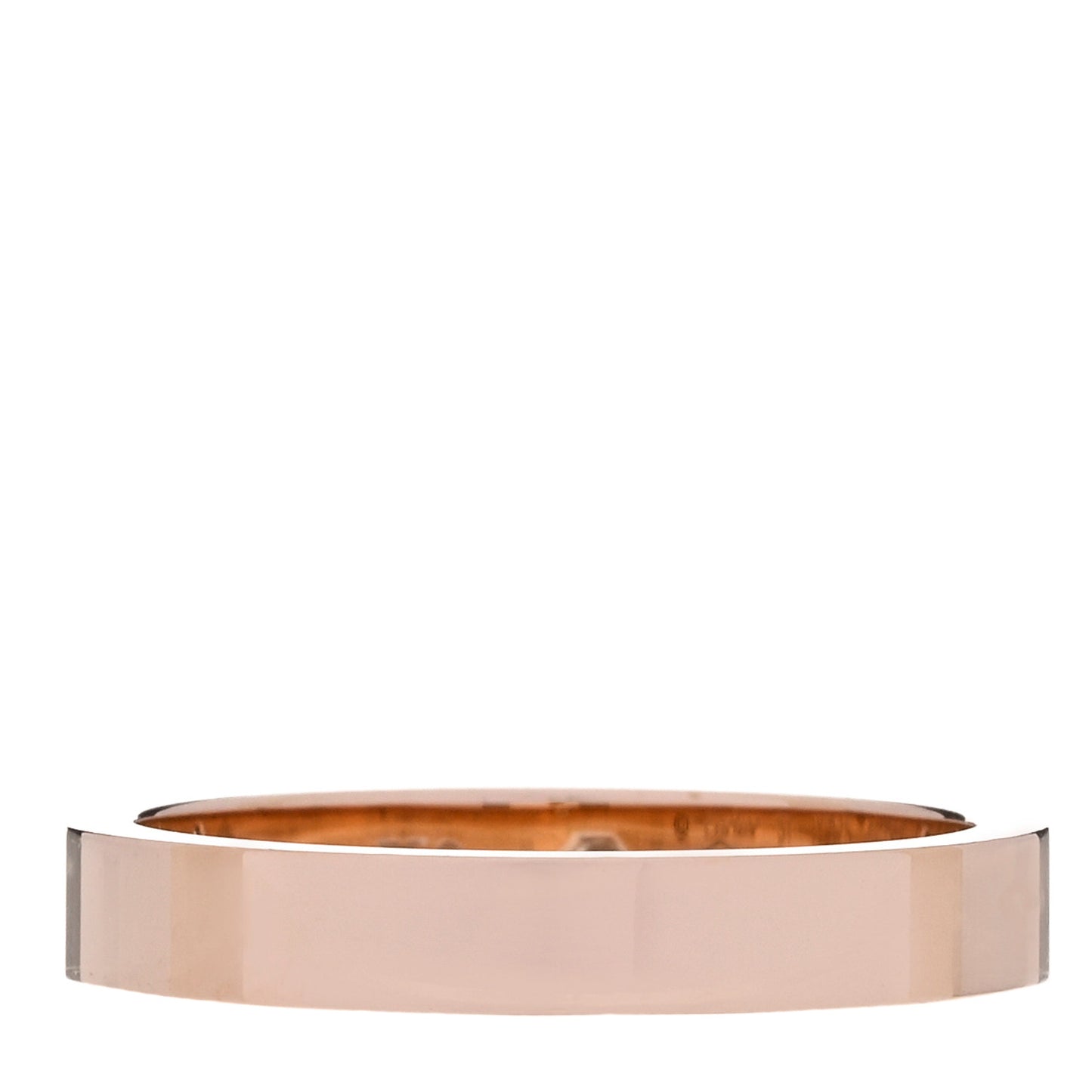18K Pink Gold Diamond 3mm C De Cartier Wedding Band Ring 51 5.75