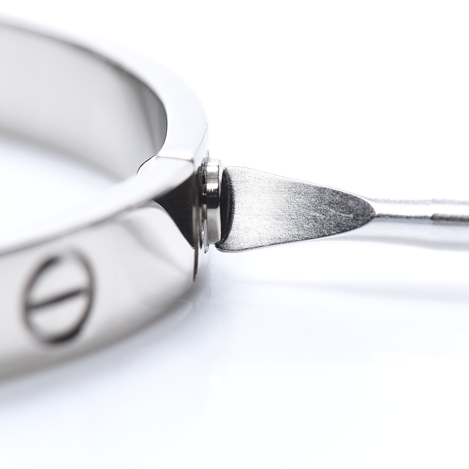 Cartier 18K White Gold LOVE Bracelet 17 7 of 7