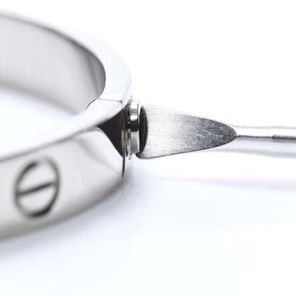 Cartier 18K White Gold LOVE Bracelet 17 7 of 7