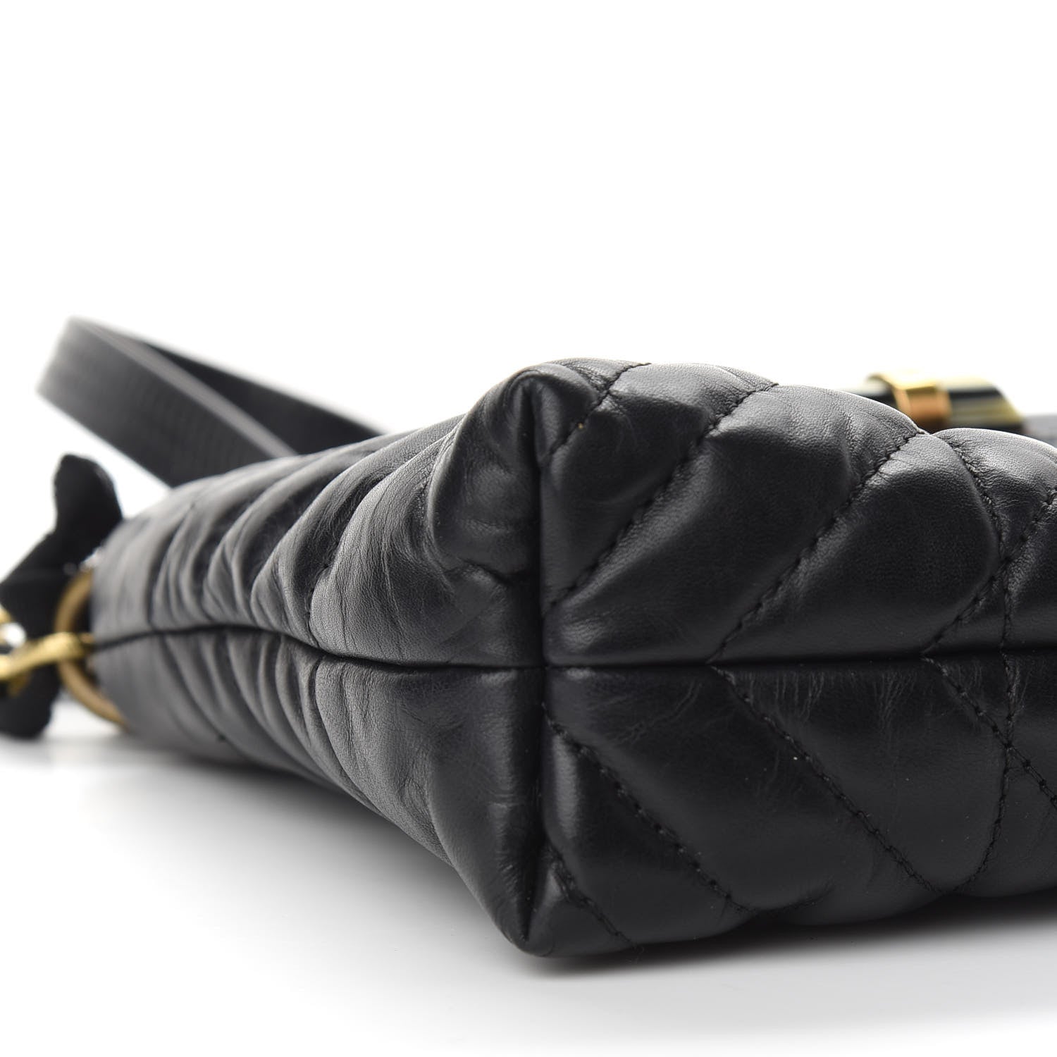 Lanvin Lambskin Quilted Small Happy Shoulder Bag Black 8 of 10