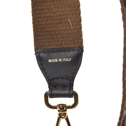 Fendi Ribbon Vitello Century FF 1974 Studded Strap You Fango Marrone Ebano 4 of 4