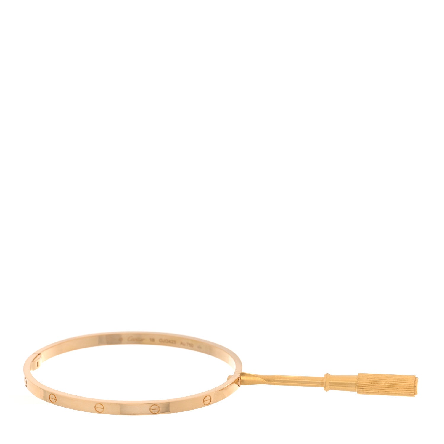 Cartier 18K Yellow Gold Small LOVE Bracelet 18 12 of 12