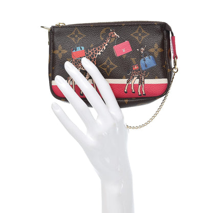 Louis Vuitton Monogram 2017 Christmas Animation Mini Pochette Accessories 2 of 8