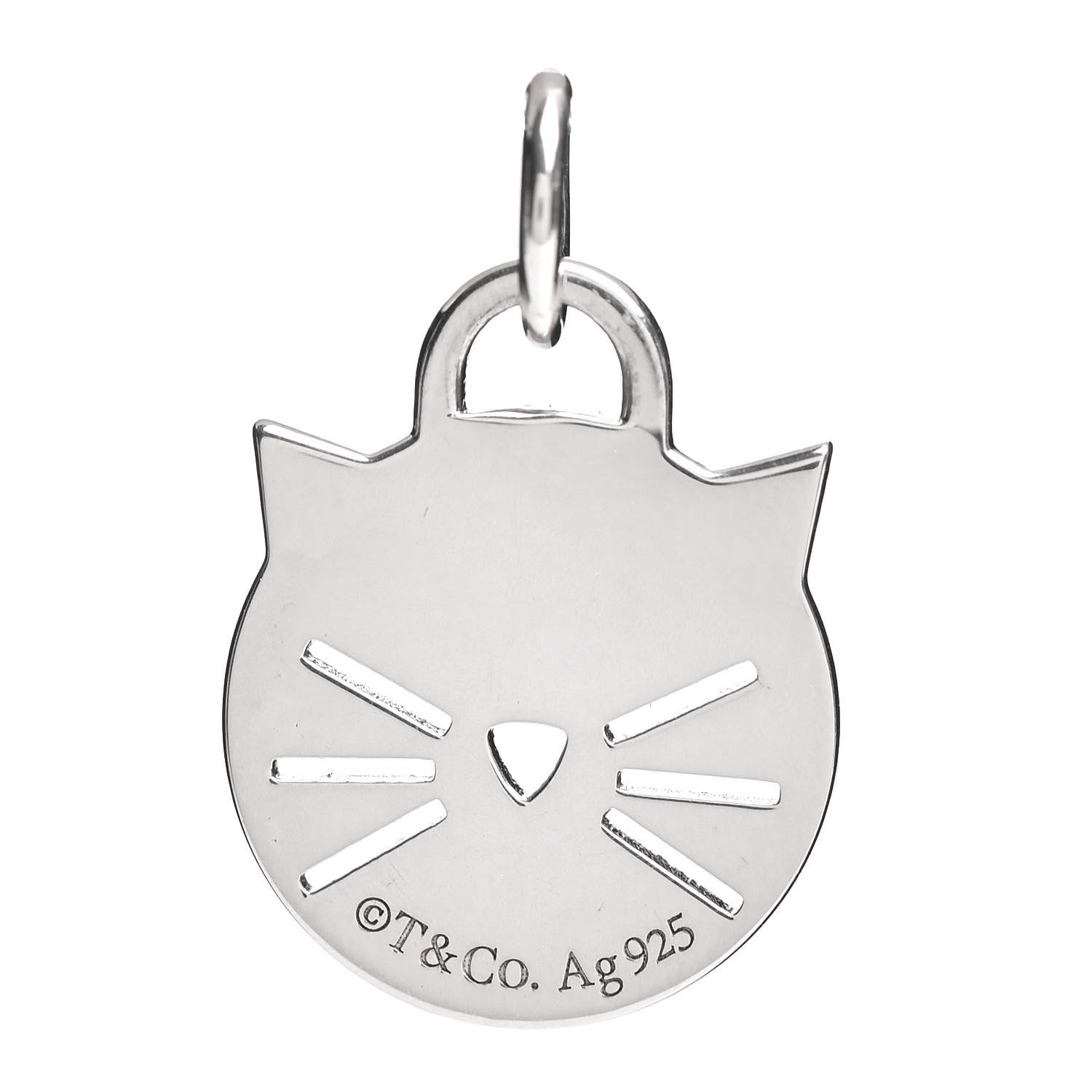 Tiffany Sterling Silver Return to Tiffany Cat Charm 3 of 3