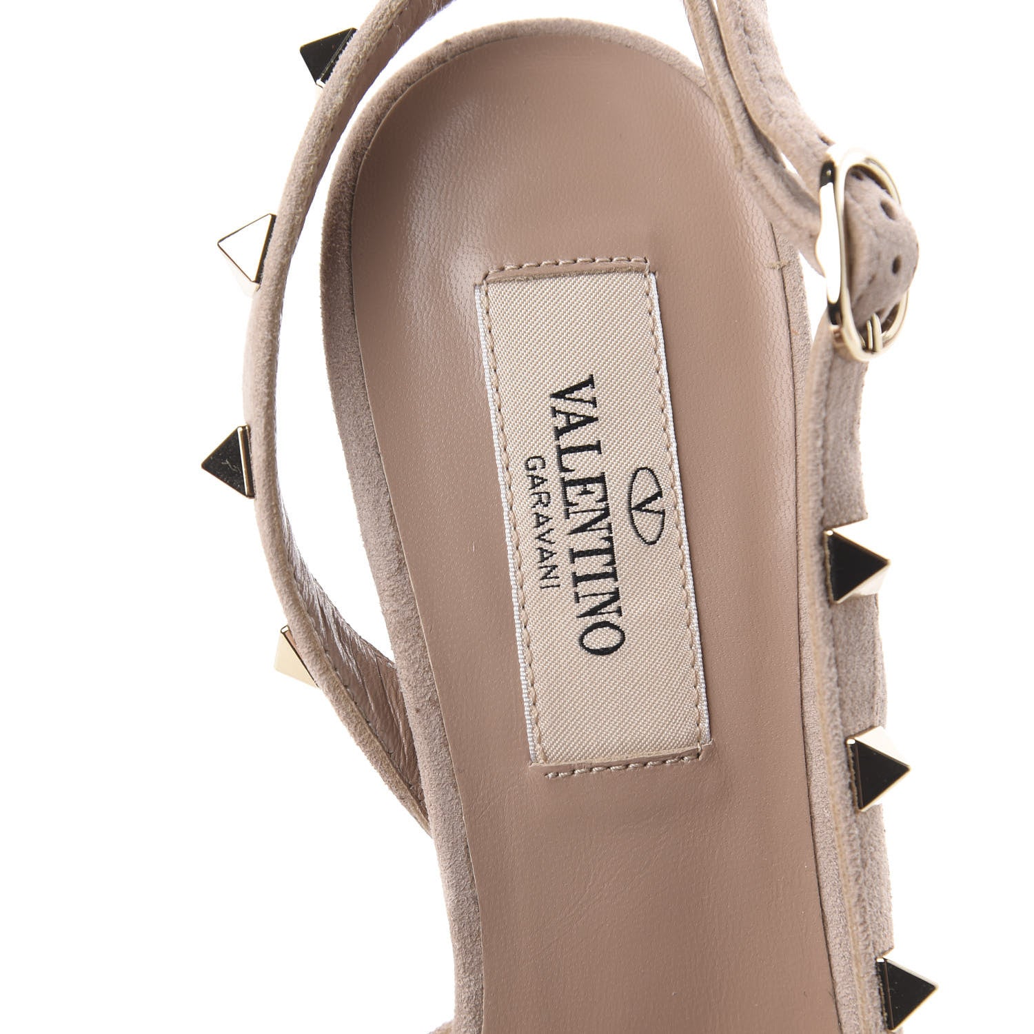 Valentino Garavani Mesh Point d'Esprit Rockstud Half D'Orsay Slingback 85mm Pumps 36.5 Rose Cannelle 7 of 8