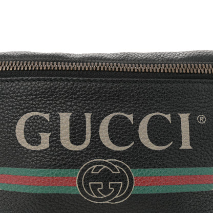 Gucci Grained Calfskin Small Logo Belt Bag Black 8 of 10