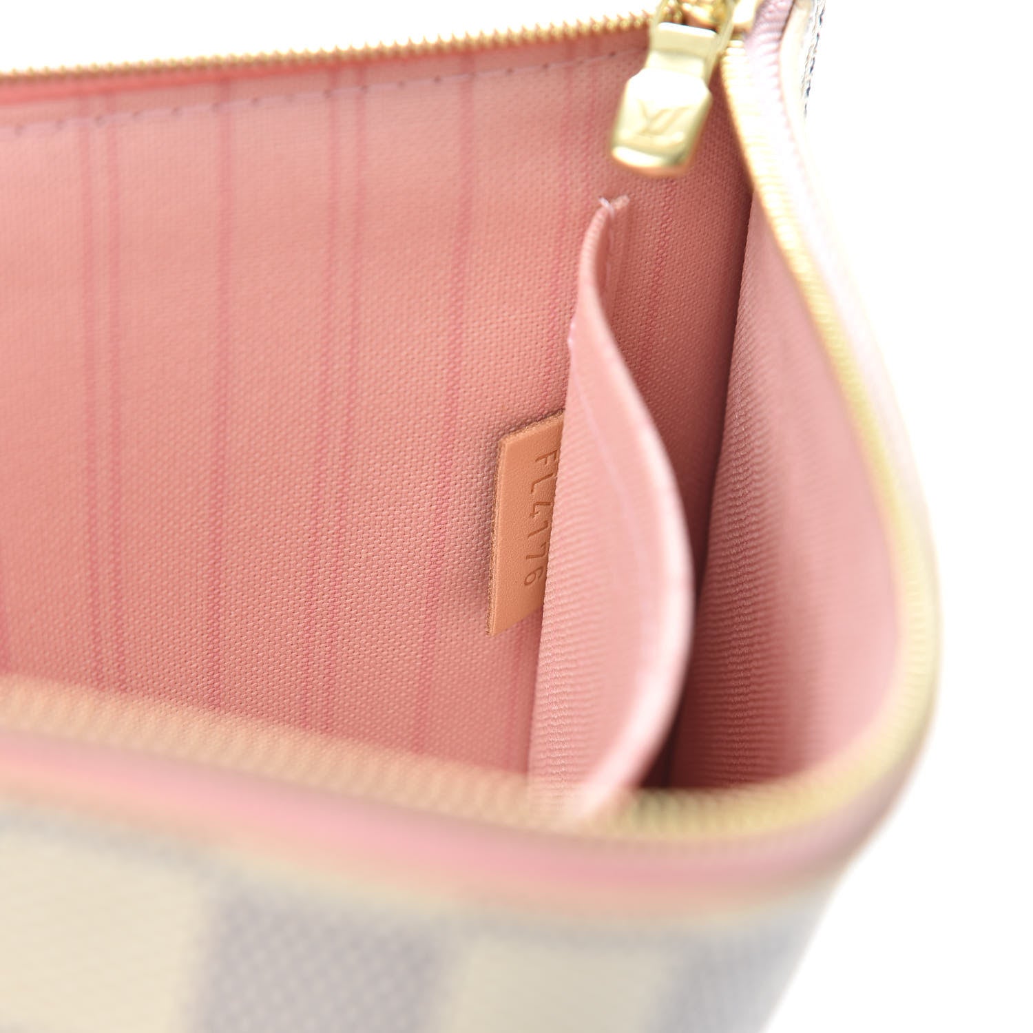 Louis Vuitton Damier Azur Neverfull MM GM Pochette Rose Ballerine 7 of 7