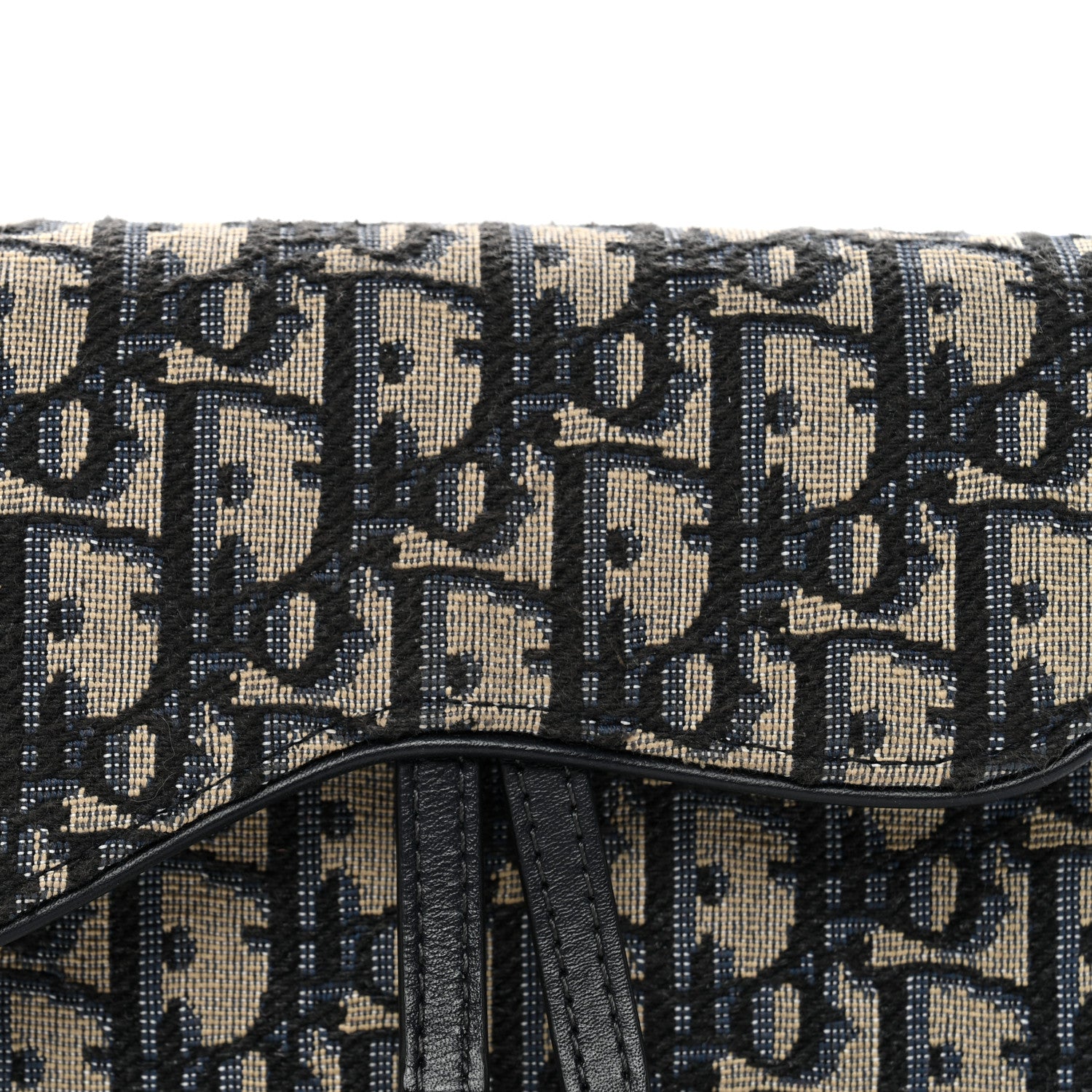 Christian Dior Oblique Saddle Belt Bag Blue 8 of 12