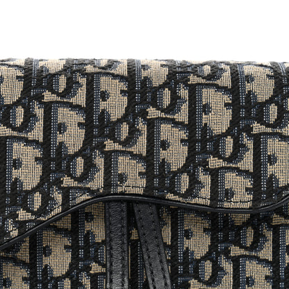 Christian Dior Oblique Saddle Belt Bag Blue 8 of 12