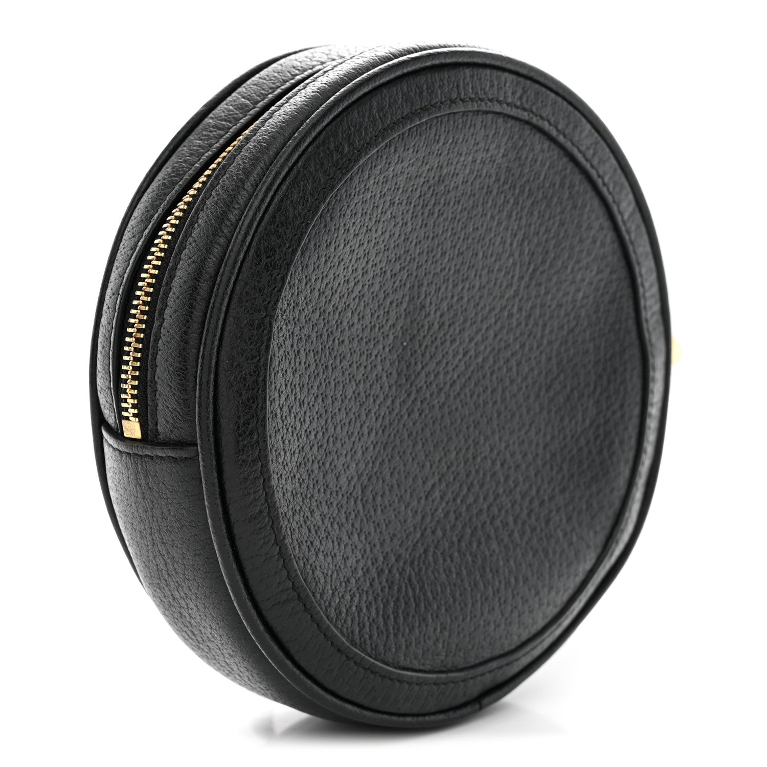 Gucci Textured Calfskin Web Ophidia Round Wrist Wallet  Black 3 of 7