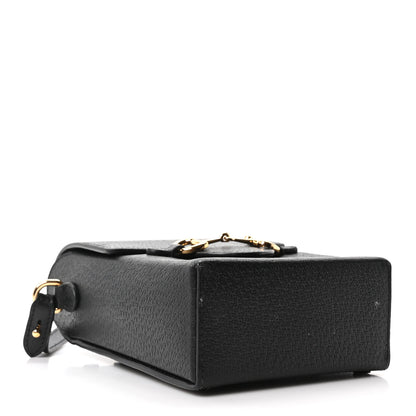 Gucci Dollar Calfskin Vertical Horsebit 1955 Crossbody Bag Black 6 of 17