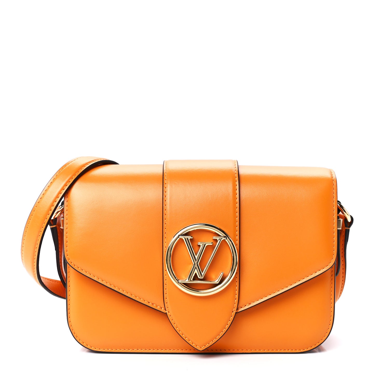 Smooth Calfskin LV Pont 9 Summer Gold