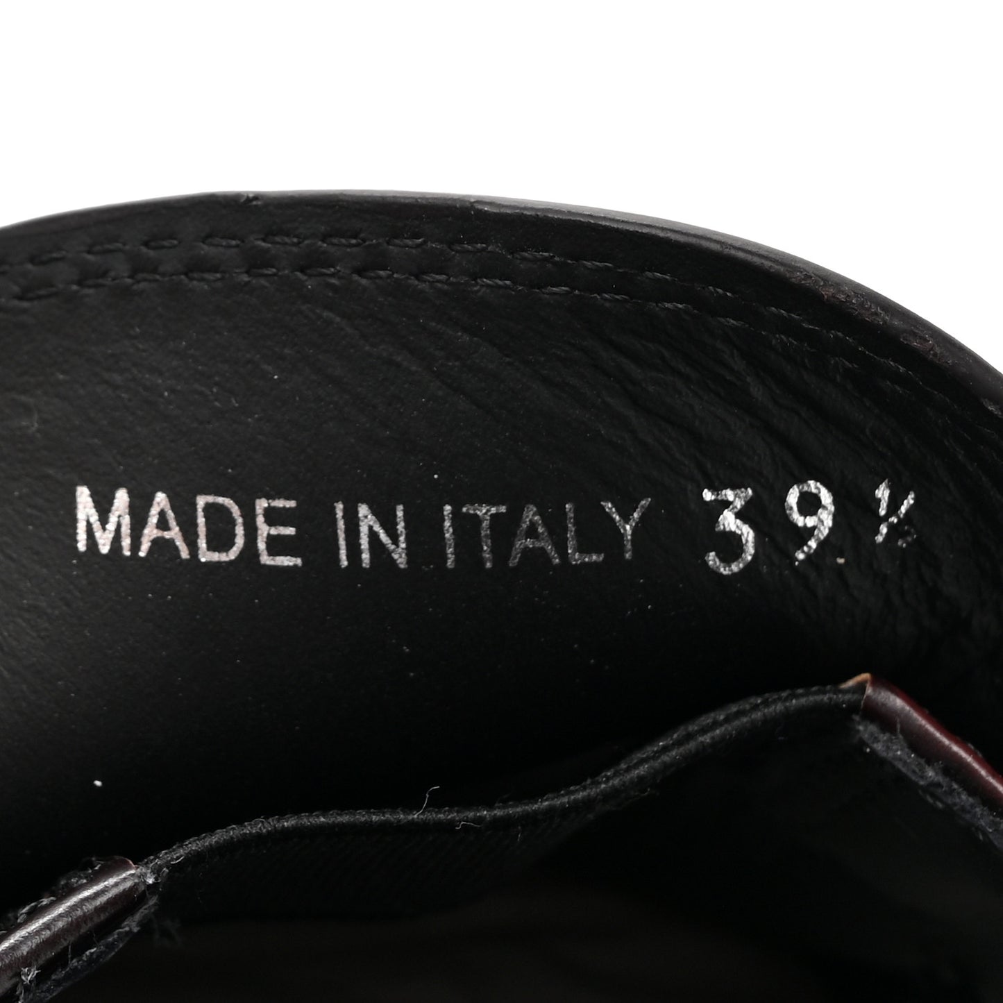 Spazzolato Metal Triangle Logo 50mm Loafers 39.5 Cordovan