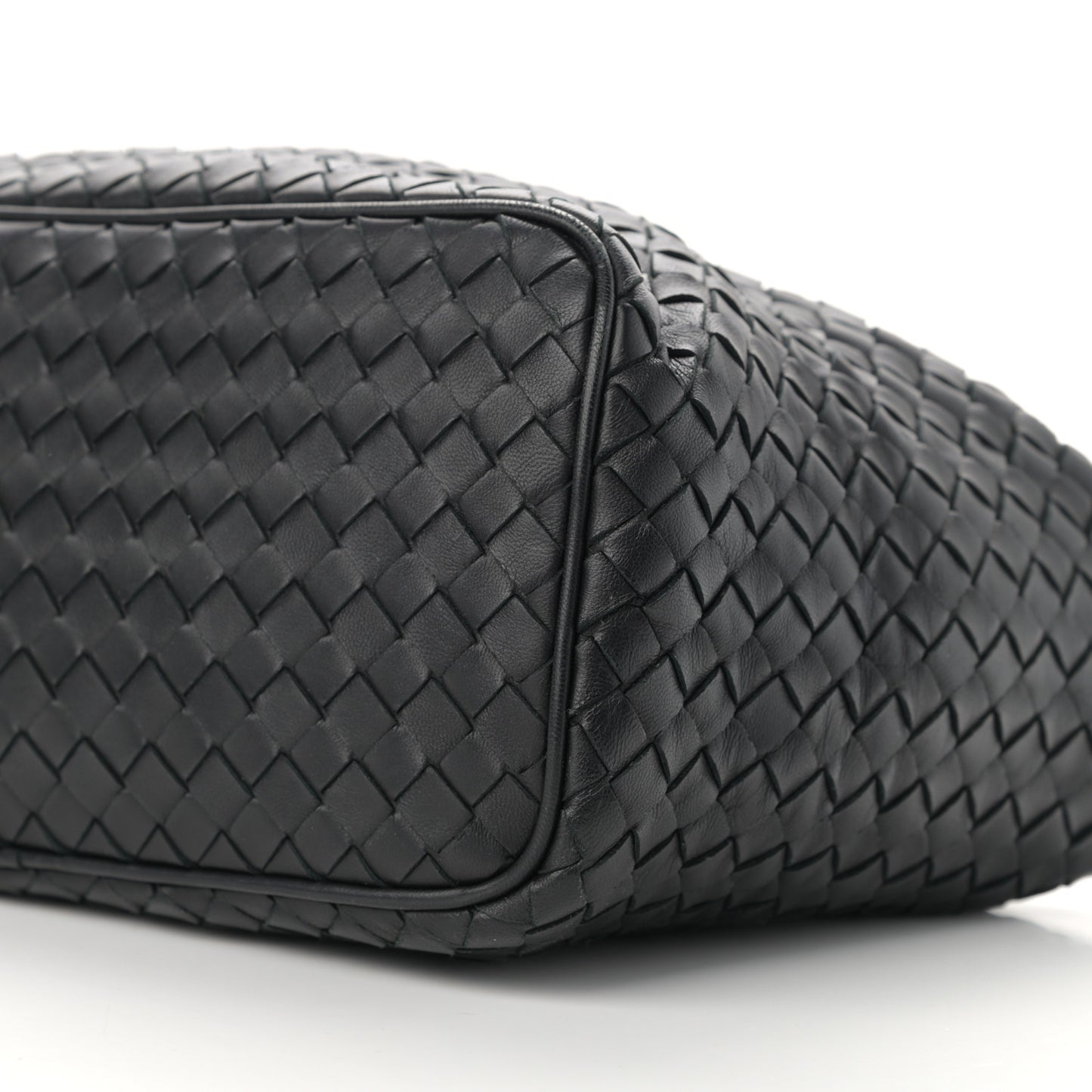 Nappa Intrecciato Small Shoulder Bag Black