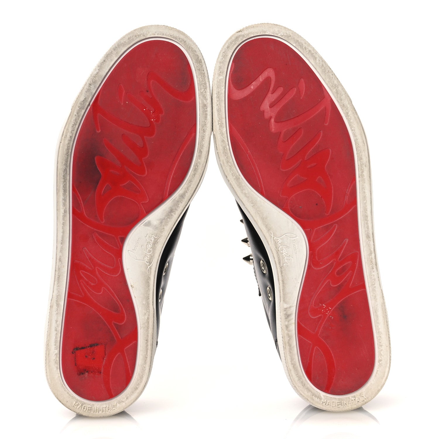 Christian Louboutin Calfskin Fique A Vontade Flat Sneakers 36 Black 6 of 13