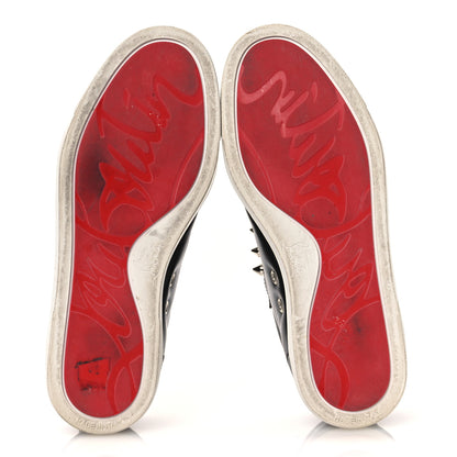 Christian Louboutin Calfskin Fique A Vontade Flat Sneakers 36 Black 6 of 13