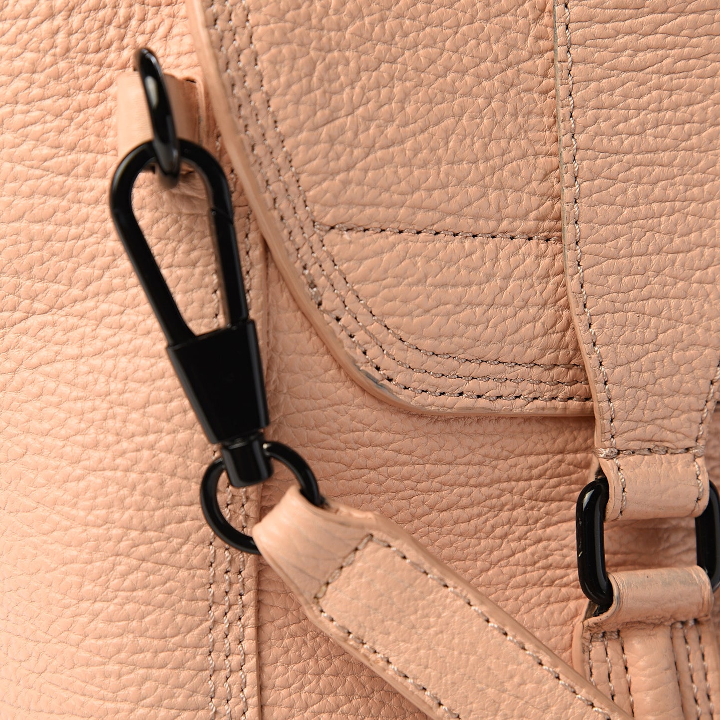3.1 Textured Calfskin Large Pashli Satchel Blush