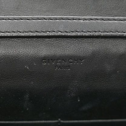 Givenchy Calfskin Star Embossed Chain Wallet Black 6 of 11