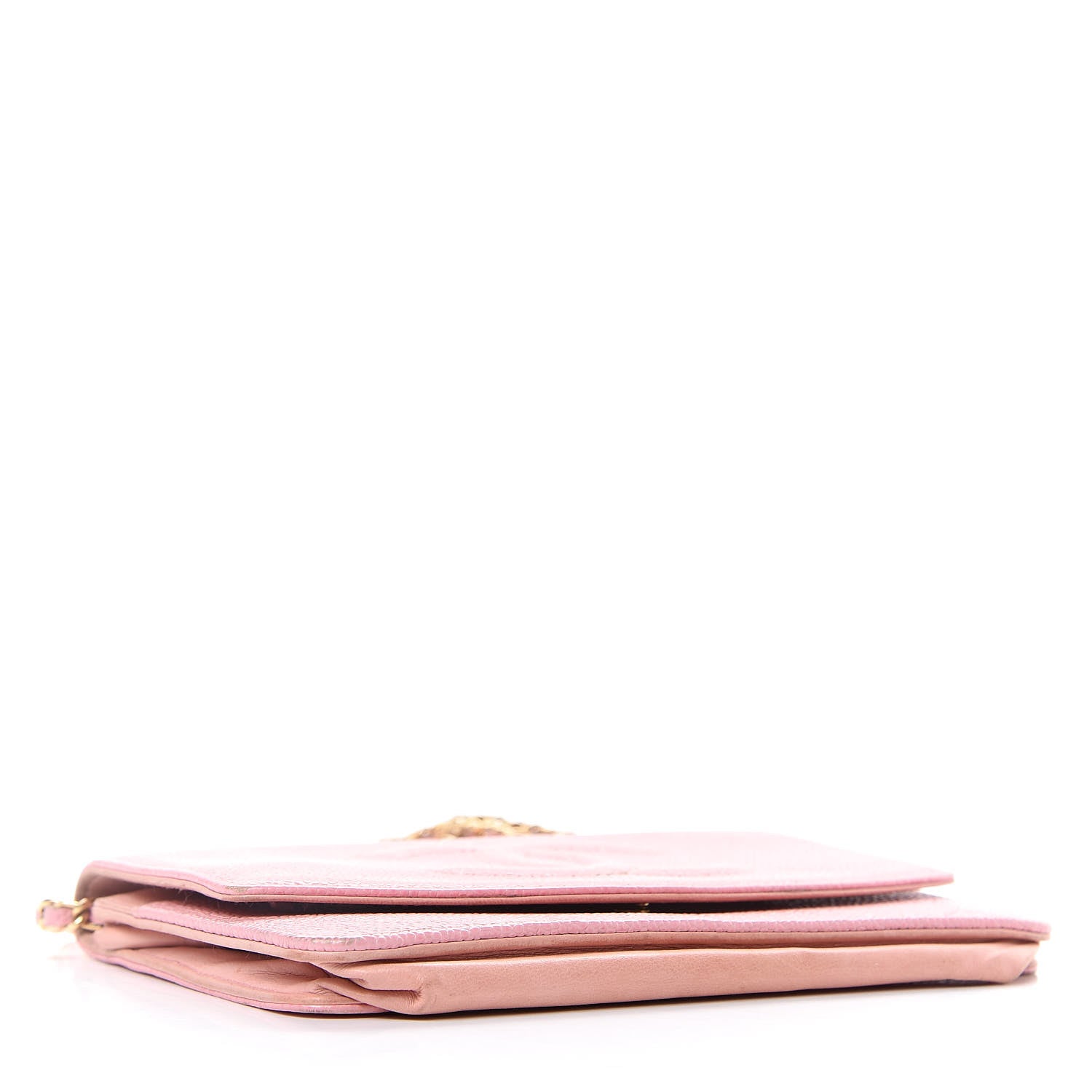 Chanel Caviar Timeless CC Wallet On Chain WOC Pink 4 of 14