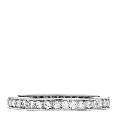 Van Cleef & Arpels Platinum Diamond 2.1mm Romance Wedding Band Ring 47 4.25 3 of 4