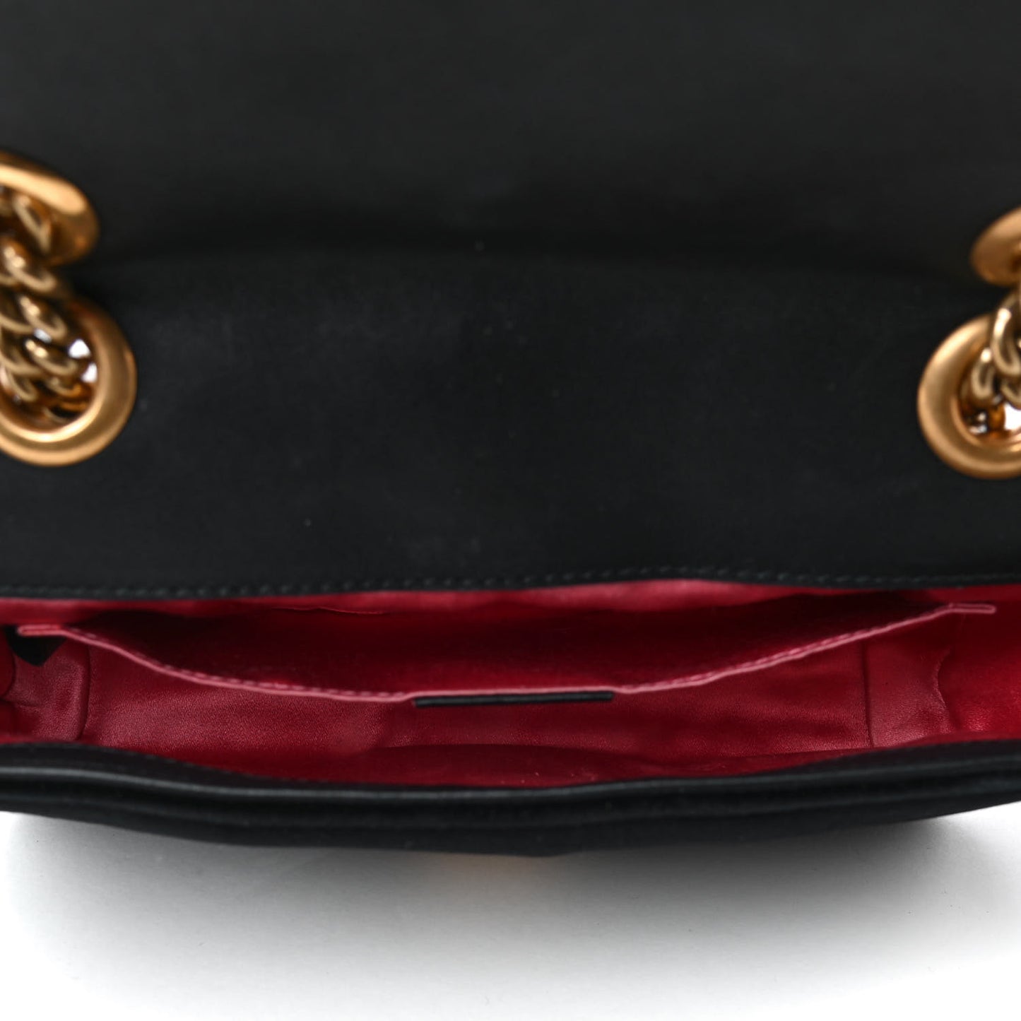 Velvet Matelasse Mini GG Marmont Shoulder Bag Black