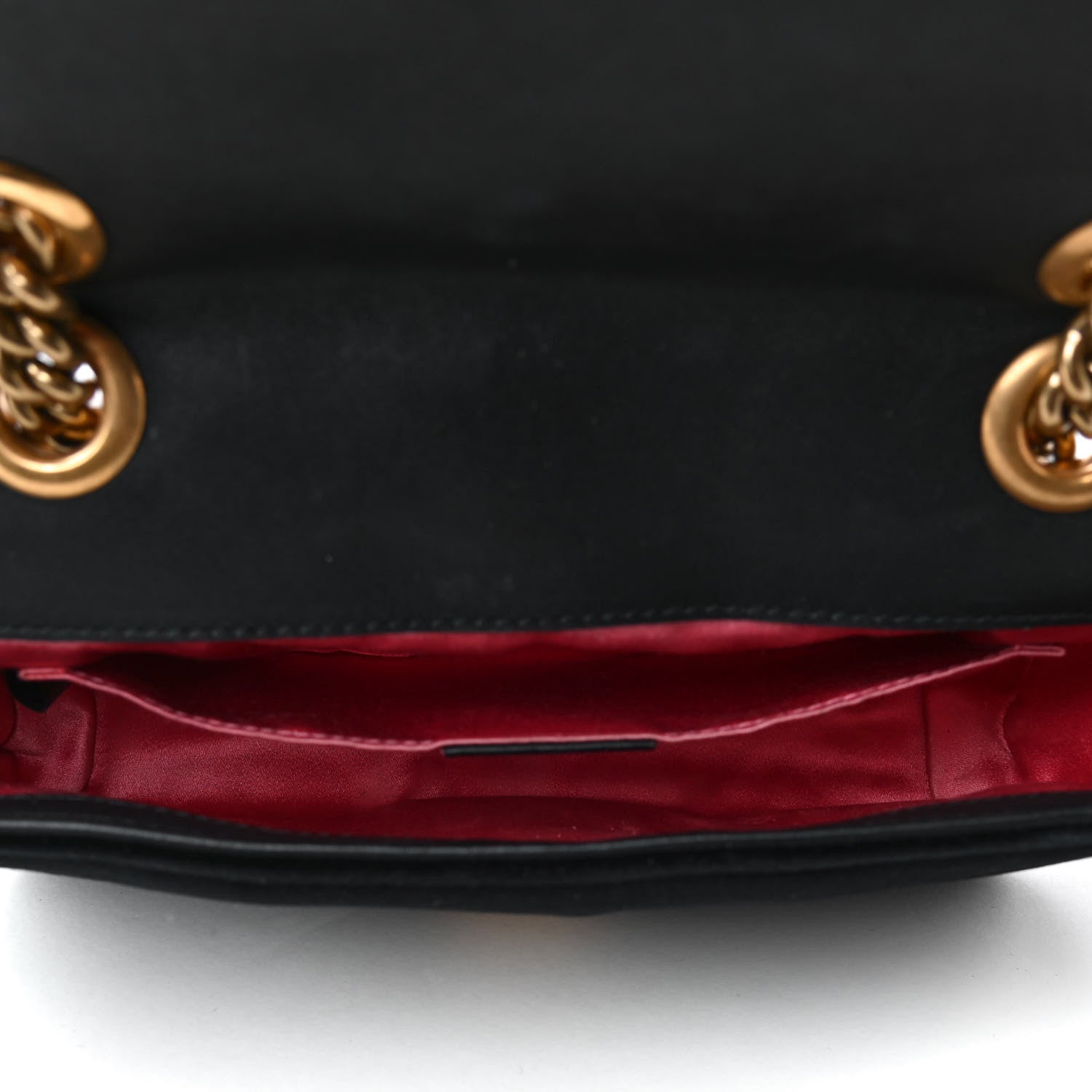 Gucci Velvet Matelasse Mini GG Marmont Shoulder Bag Black 4 of 4