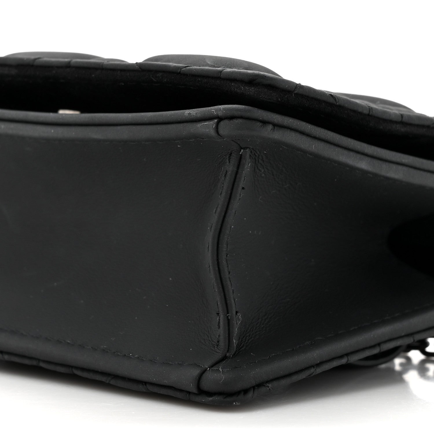 Christian Dior Ultra Matte Calfskin Cannage Mini Waist Pouch on Chain Black 8 of 11