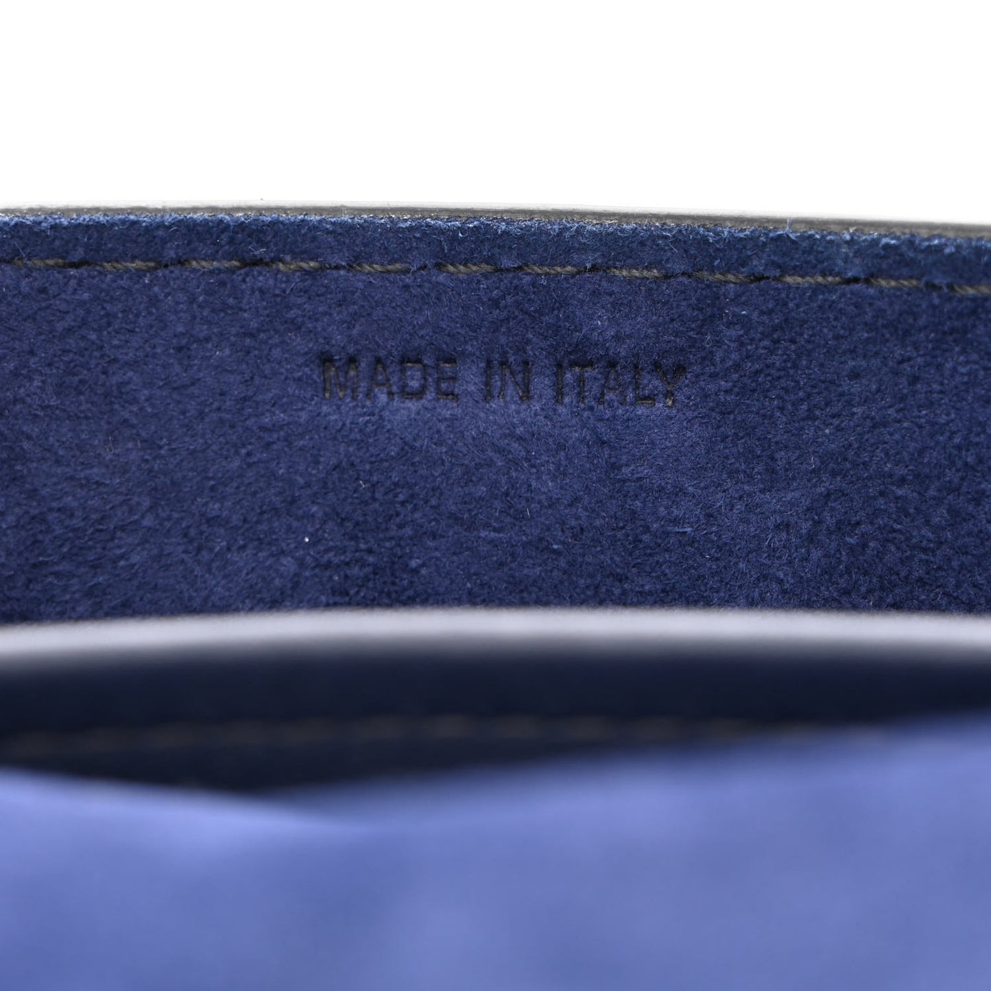 Calfskin Mini J'Adior Chain Flap Bag Navy Blue