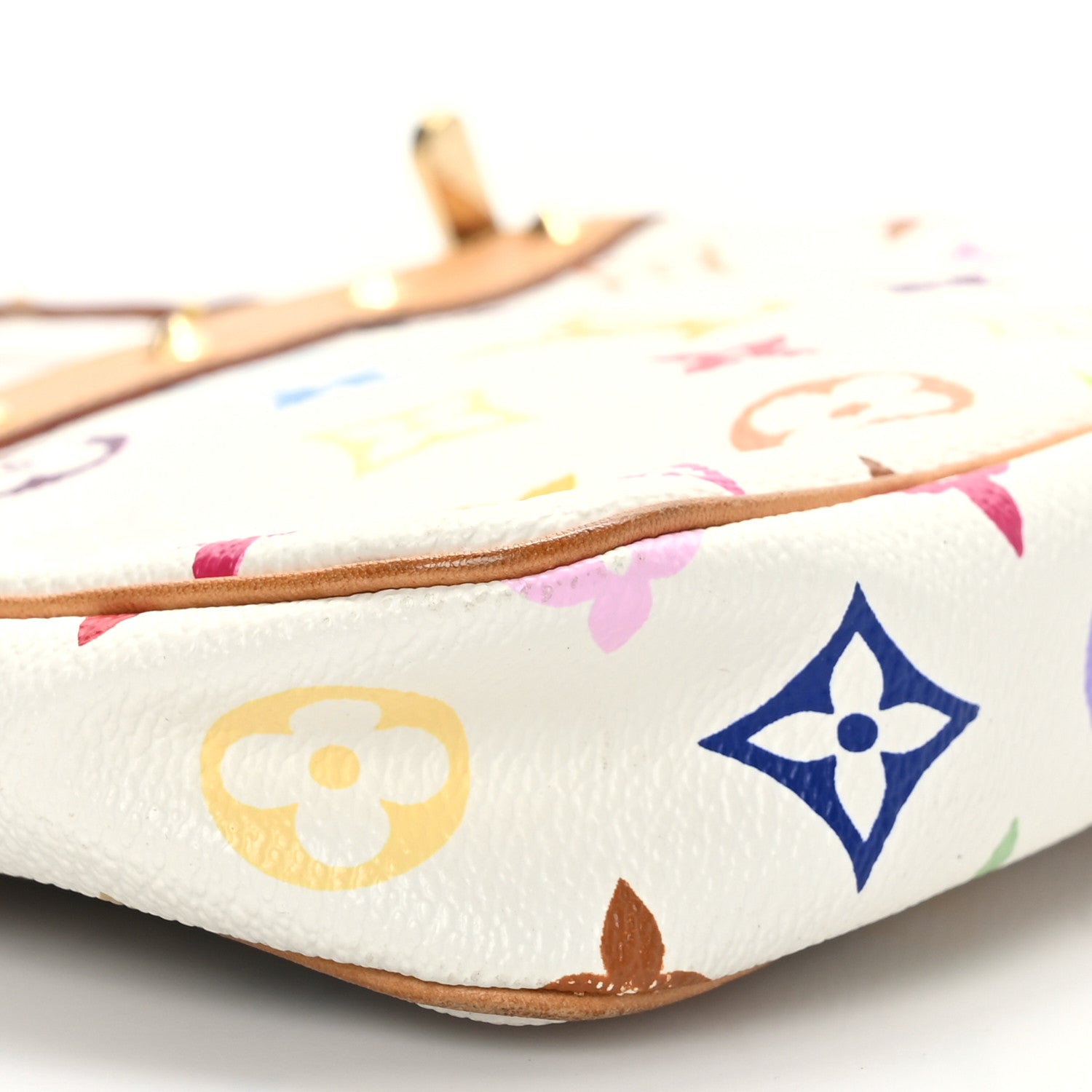 Louis Vuitton Monogram Multicolor Pochette Accessories White 8 of 9