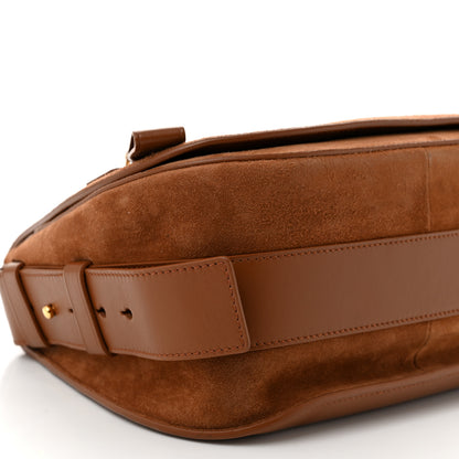 Tom Ford Suede Jennifer Saddle Bag Tobacco 8 of 9