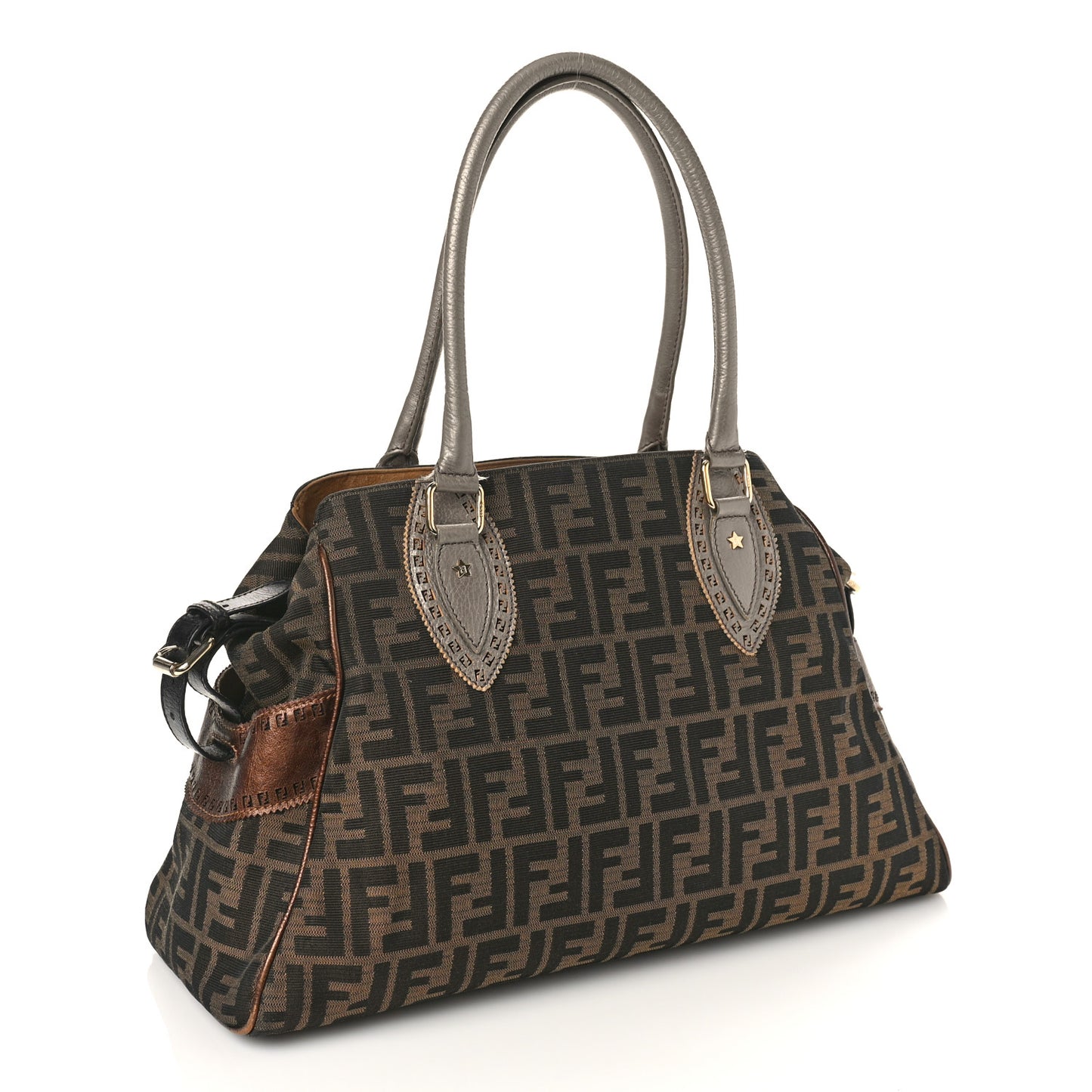 Zucca Studded Bag De Jour Tobacco