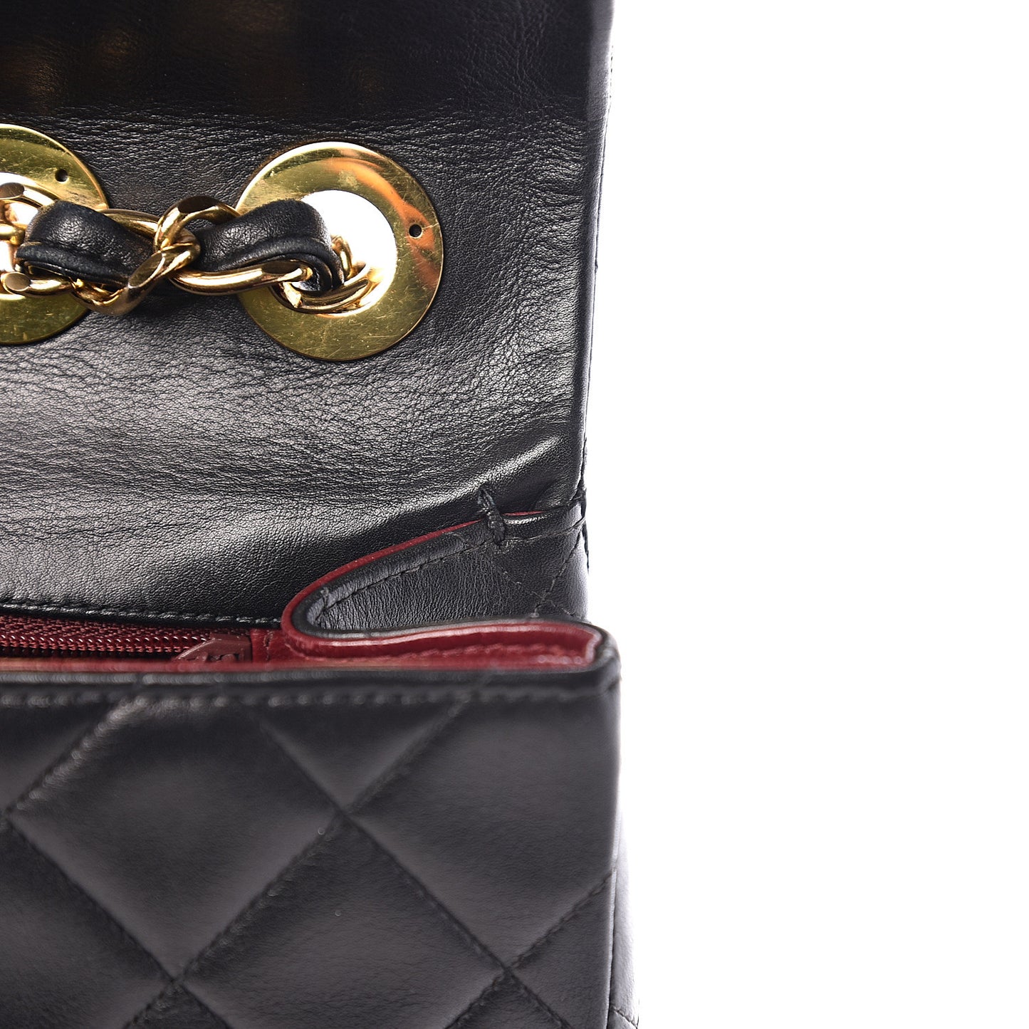 Lambskin Quilted XL Jumbo Single Flap Black