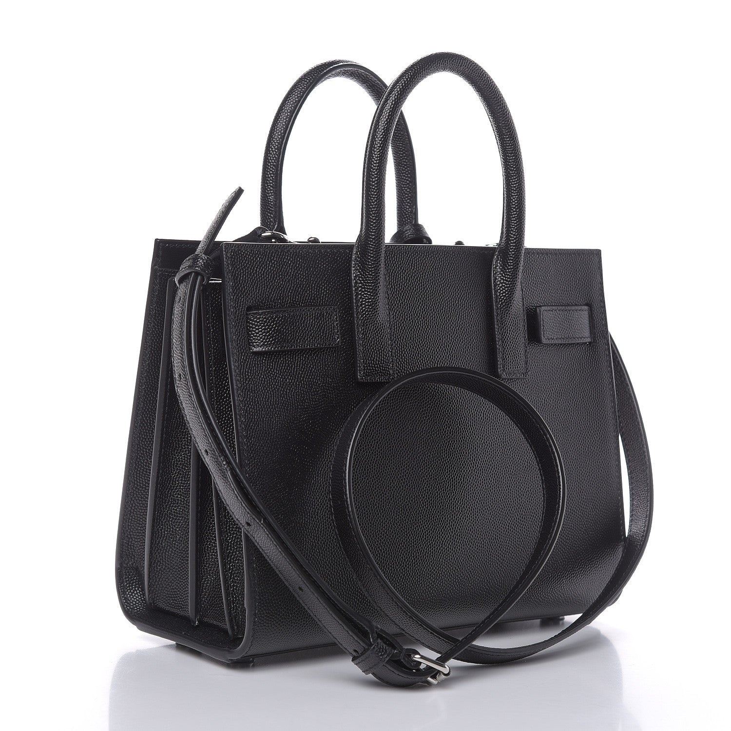 Saint Laurent Grained Calfskin Nano Sac De Jour Black 3 of 11