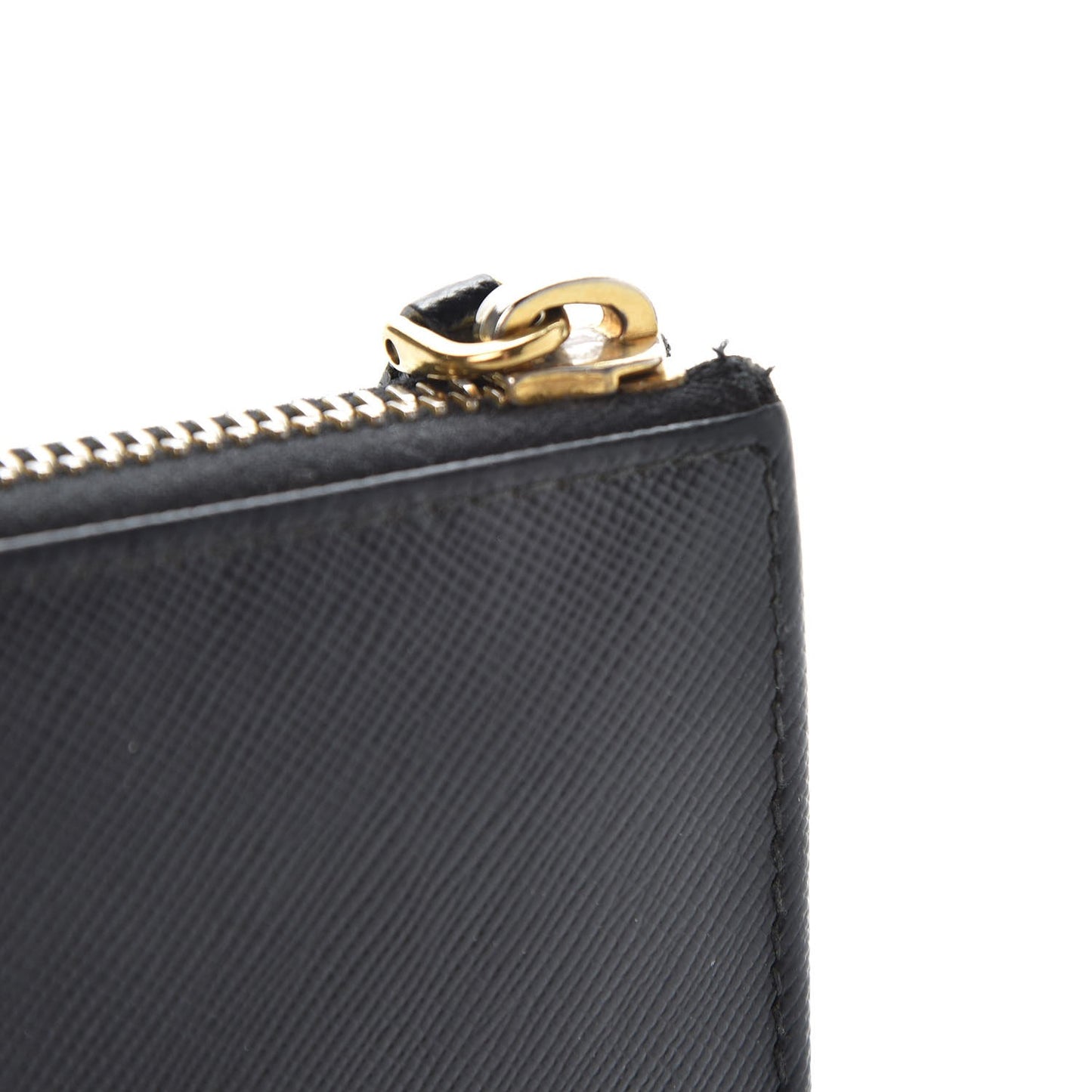 Saffiano Zip Around Wallet Black