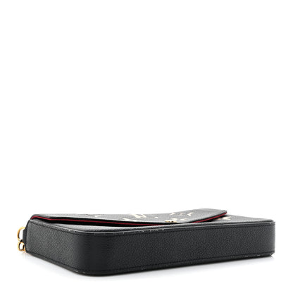 Louis Vuitton Empreinte Monogram Giant Felicie Pochette Black Beige 5 of 16