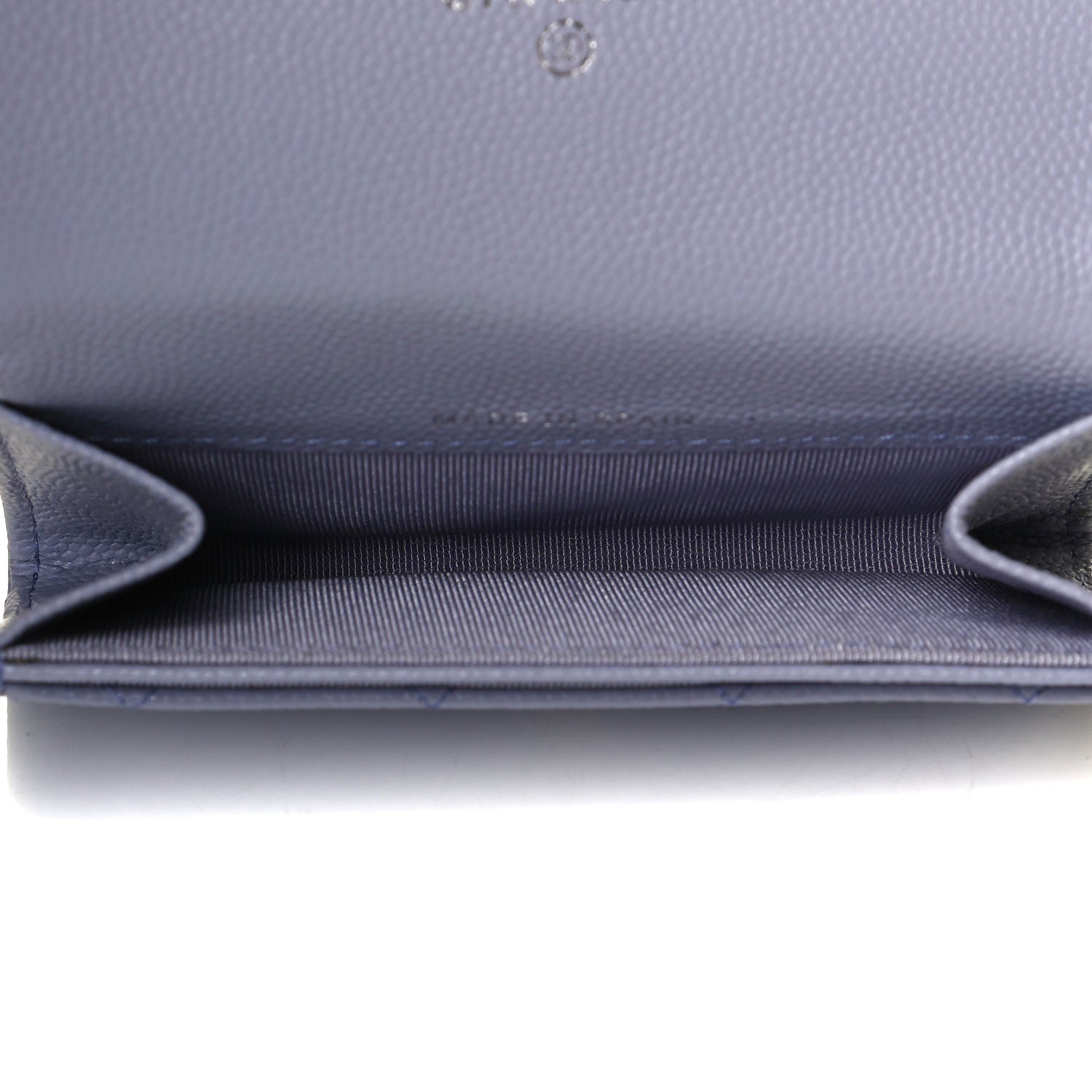 Chanel Caviar Quilted Flap Card Holder Wallet Light Purple 4 of 5