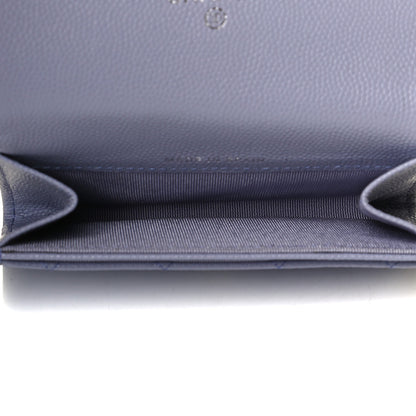 Chanel Caviar Quilted Flap Card Holder Wallet Light Purple 4 of 5