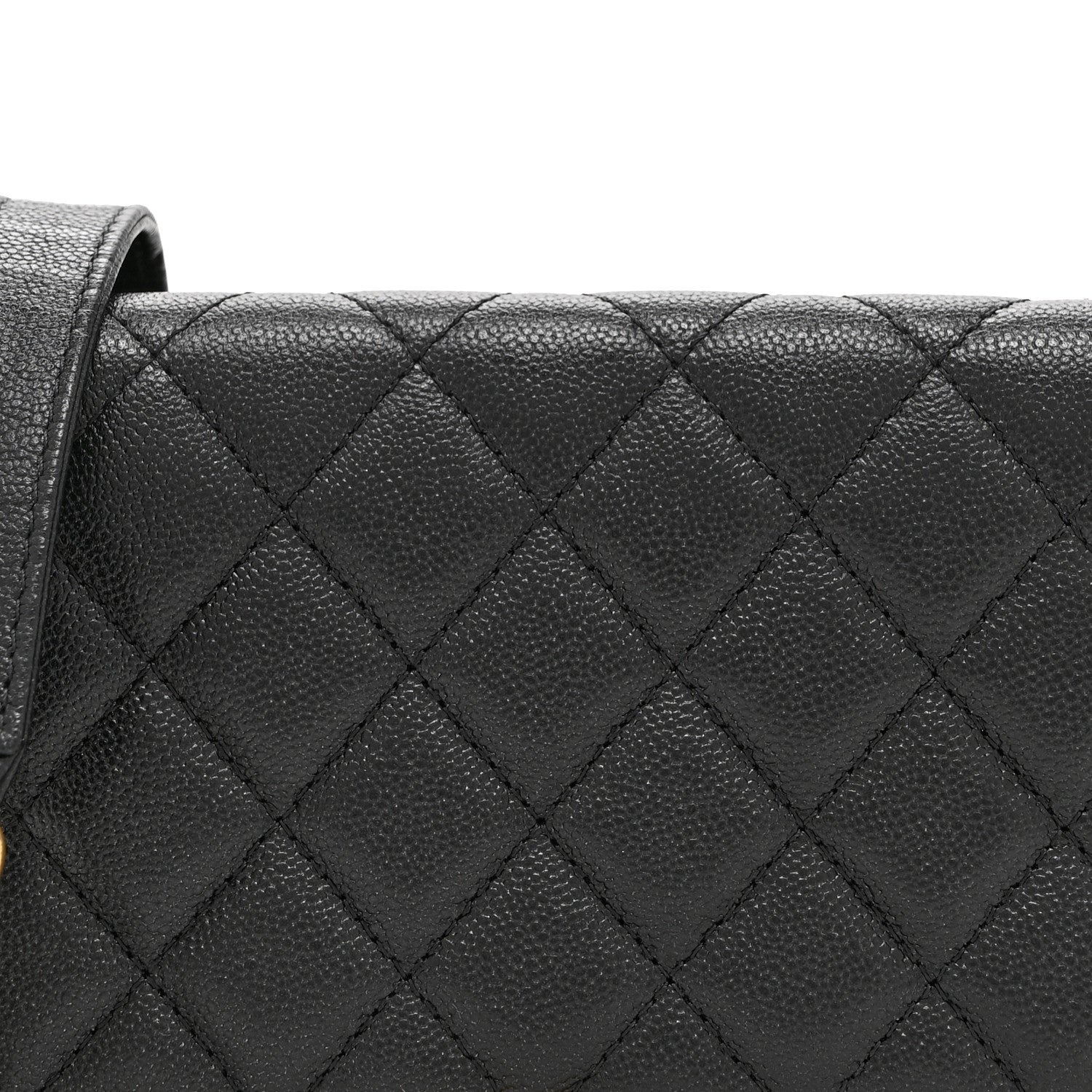 Chanel Caviar Quilted Boy Phone Holder Wallet On Chain Black 10 of 12