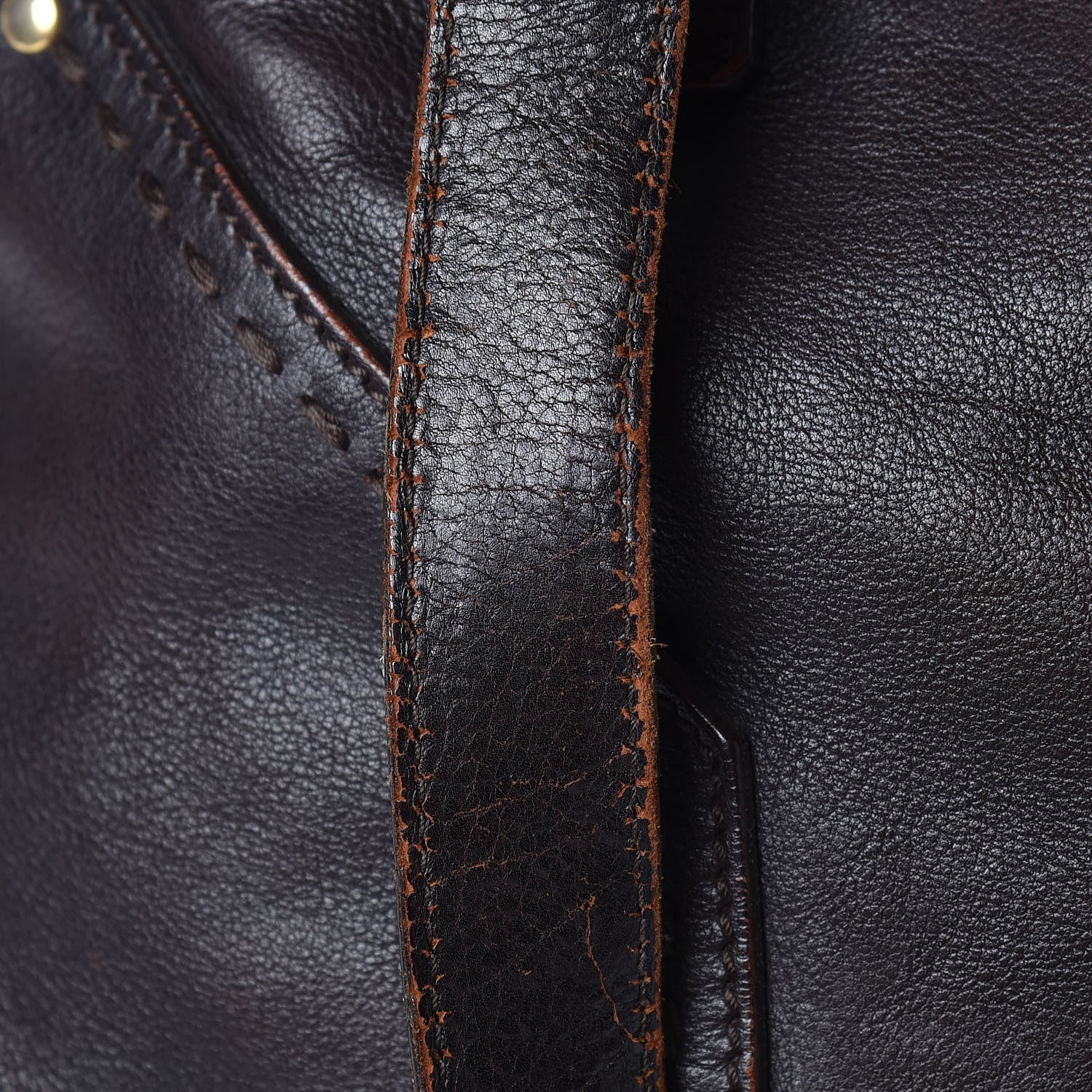 Saint Laurent Calfskin Large Muse Dark Brown 19 of 30