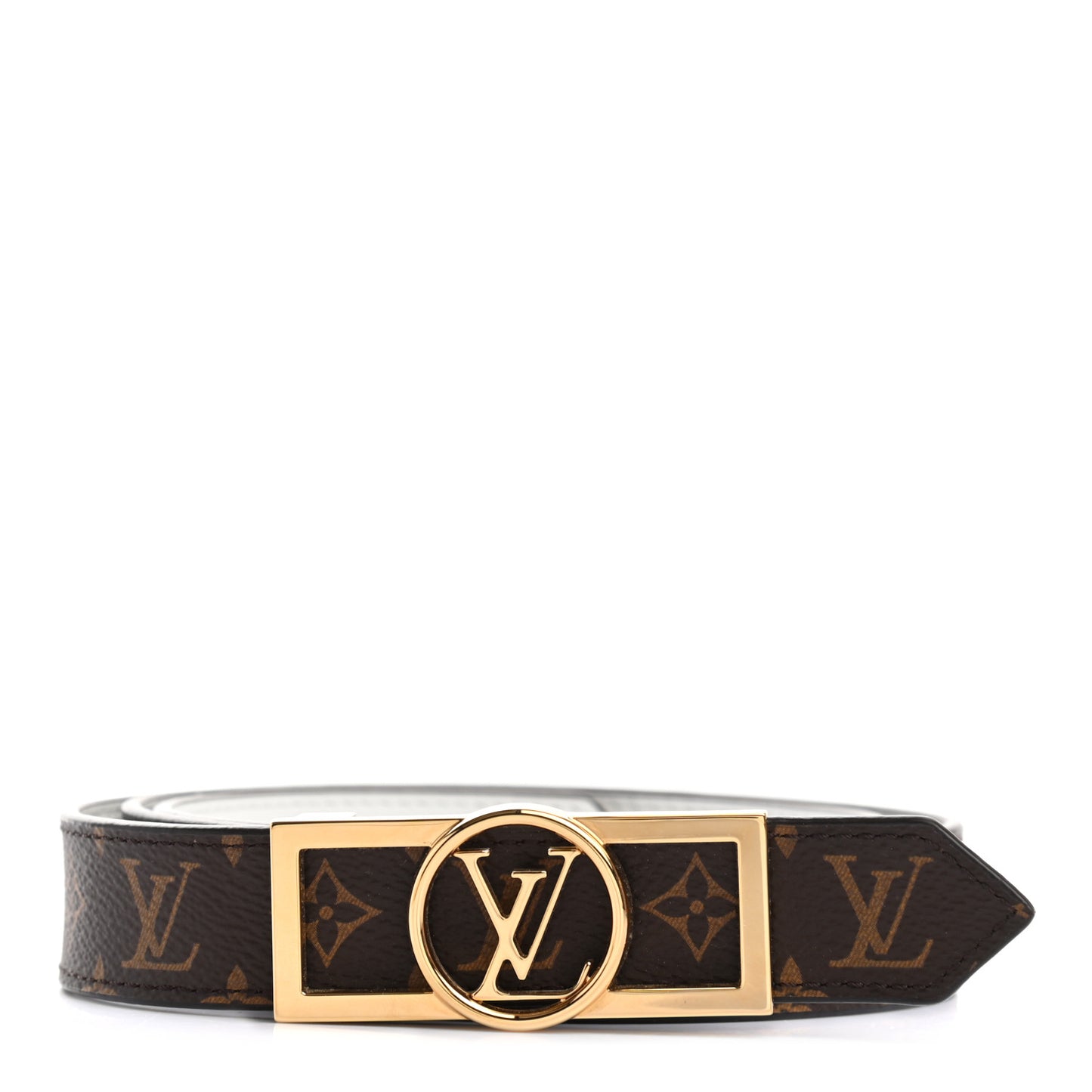 Monogram Dauphine 25mm Reversible Belt 85 34 Cream