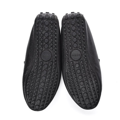Gucci Calfskin Mens Horsebit Web Driver Loafers 10 Black 5 of 10