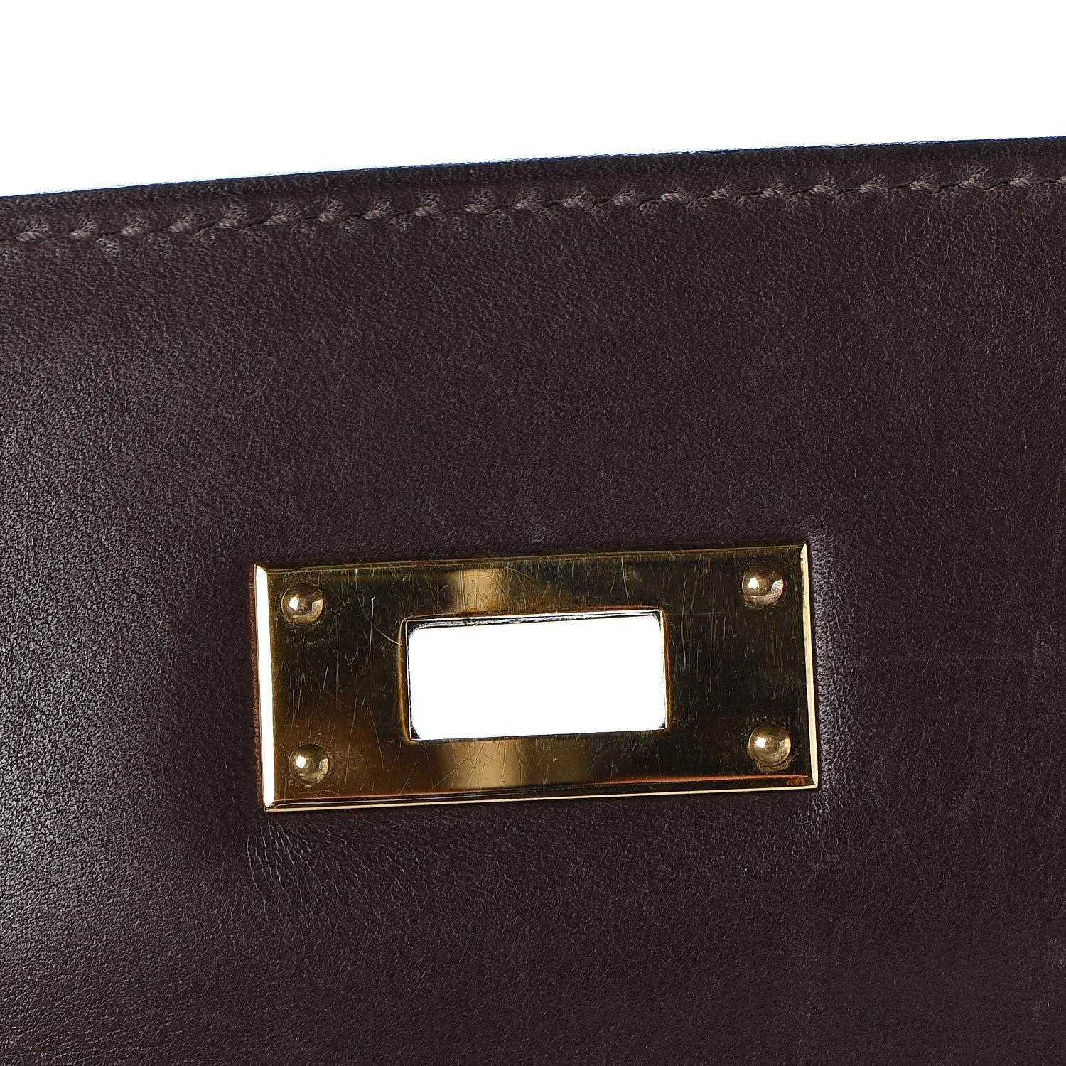 Hermes Pony Hair Swift Kelly Retourne 32 Chocolate 21 of 39