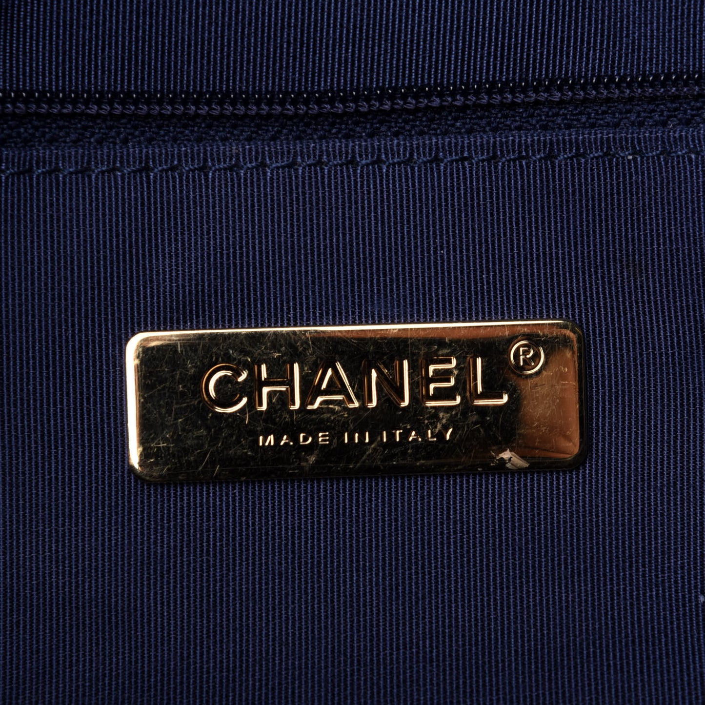 Denim Quilted Large Chanel 19 Flap Blue