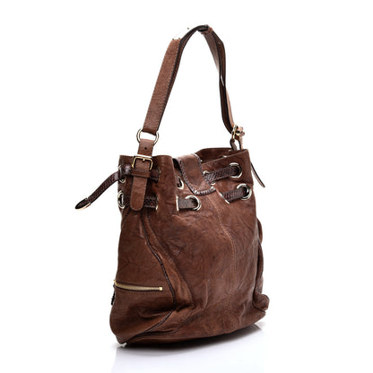 Jimmy Choo Calfskin Ramona Bucket Bag Brown 3 of 12