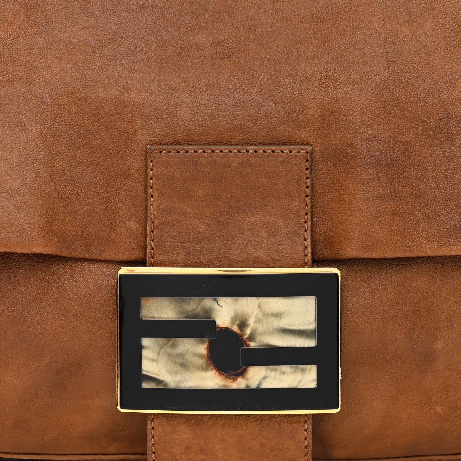 Fendi Nappa Big Forever Mama Baguette Brown 8 of 13