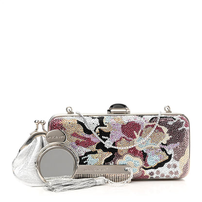 Judith Leiber Swarovski Crystal Floral Clutch Multicolor 1 of 10