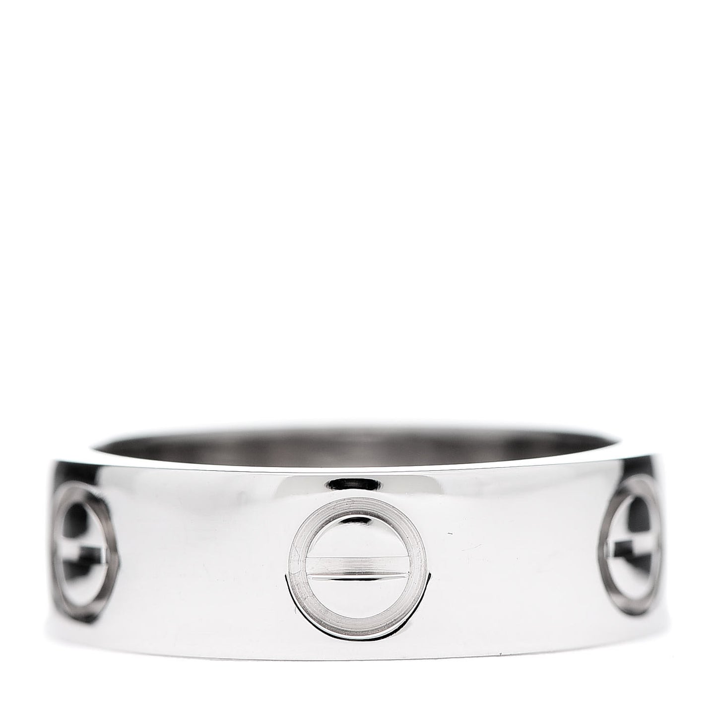 18K White Gold 5.5mm LOVE Ring 50 5.25
