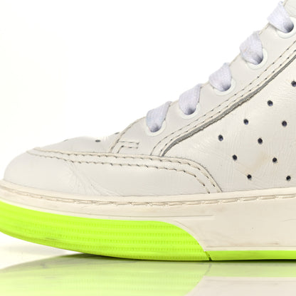 Chanel Calfskin Womens Logo High Top Sneakers 36.5 White Multicolor 13 of 18