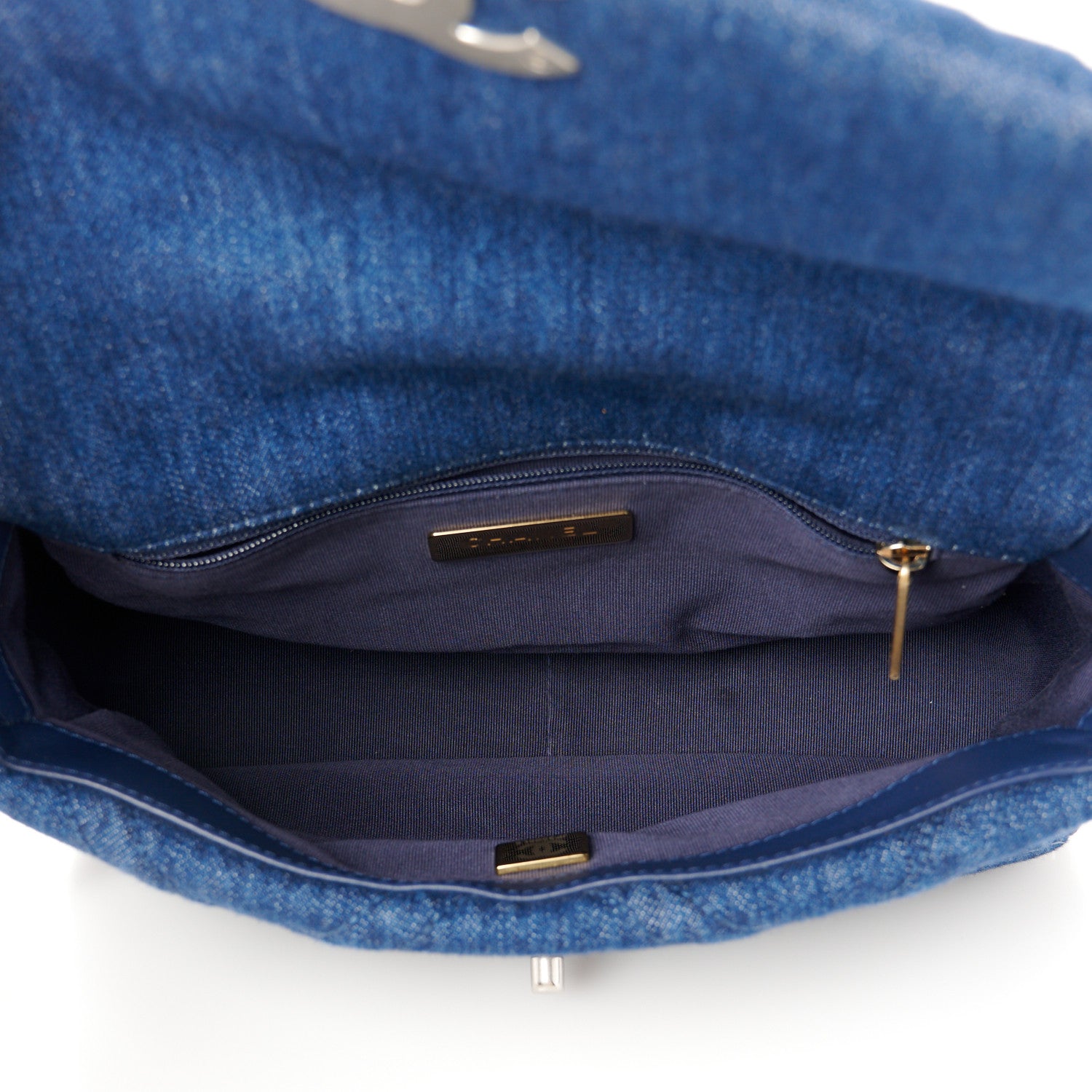 Chanel Denim Quilted Medium Chanel 19 Flap Blue 5 of 10
